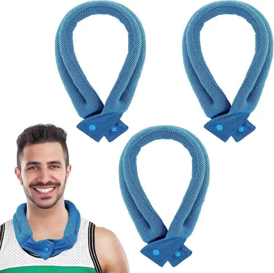 3 Pcs Cooling Neck Wraps - Cooling Towels with Ice Polymer, Soft Breathable Neck Coolers for Summer Heat